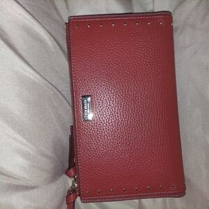 Elegant Red Leather Wallet